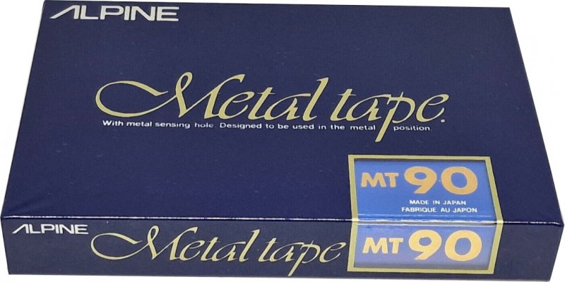 Compact Cassette Alpine MT 90 "Metal Tape" Type IV Metal North America