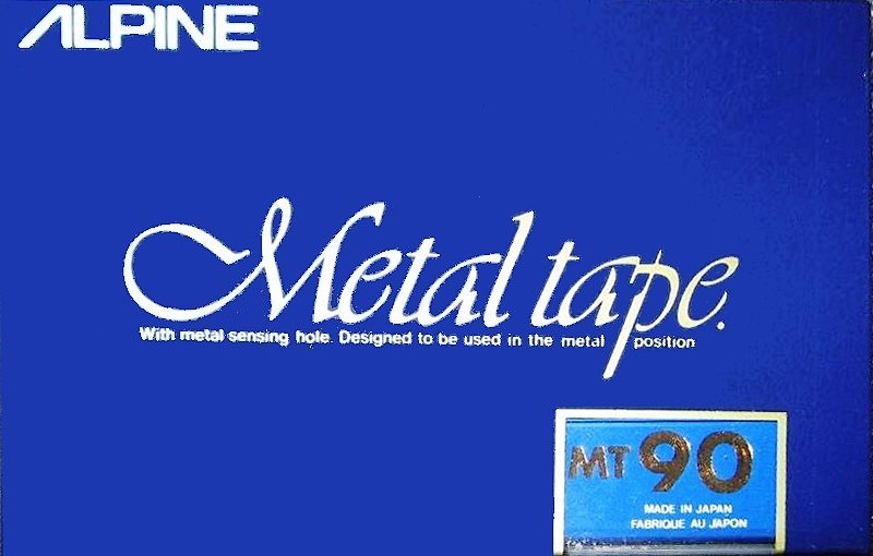 Compact Cassette Alpine MT 90 "Metal Tape" Type IV Metal North America