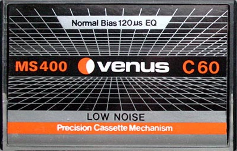 Compact Cassette Venus 60 "MS 400" Type I Normal 1984 Hong Kong