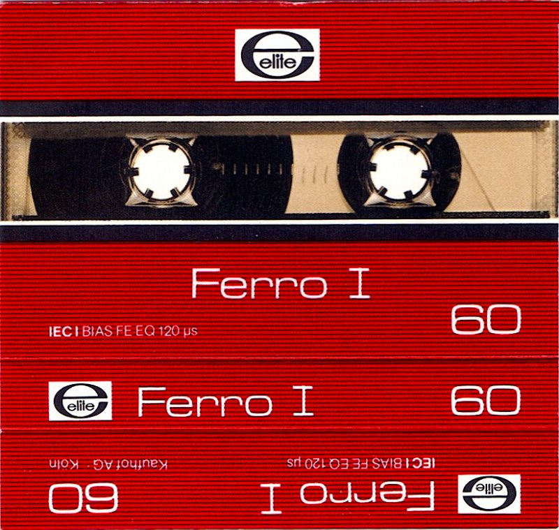 Compact Cassette Elite Ferro I 60 Type I Normal 1980 Germany