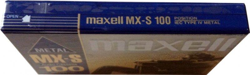 Compact Cassette Maxell MX-S 100 "MX-S100(L)X" Type IV Metal 1998 North America