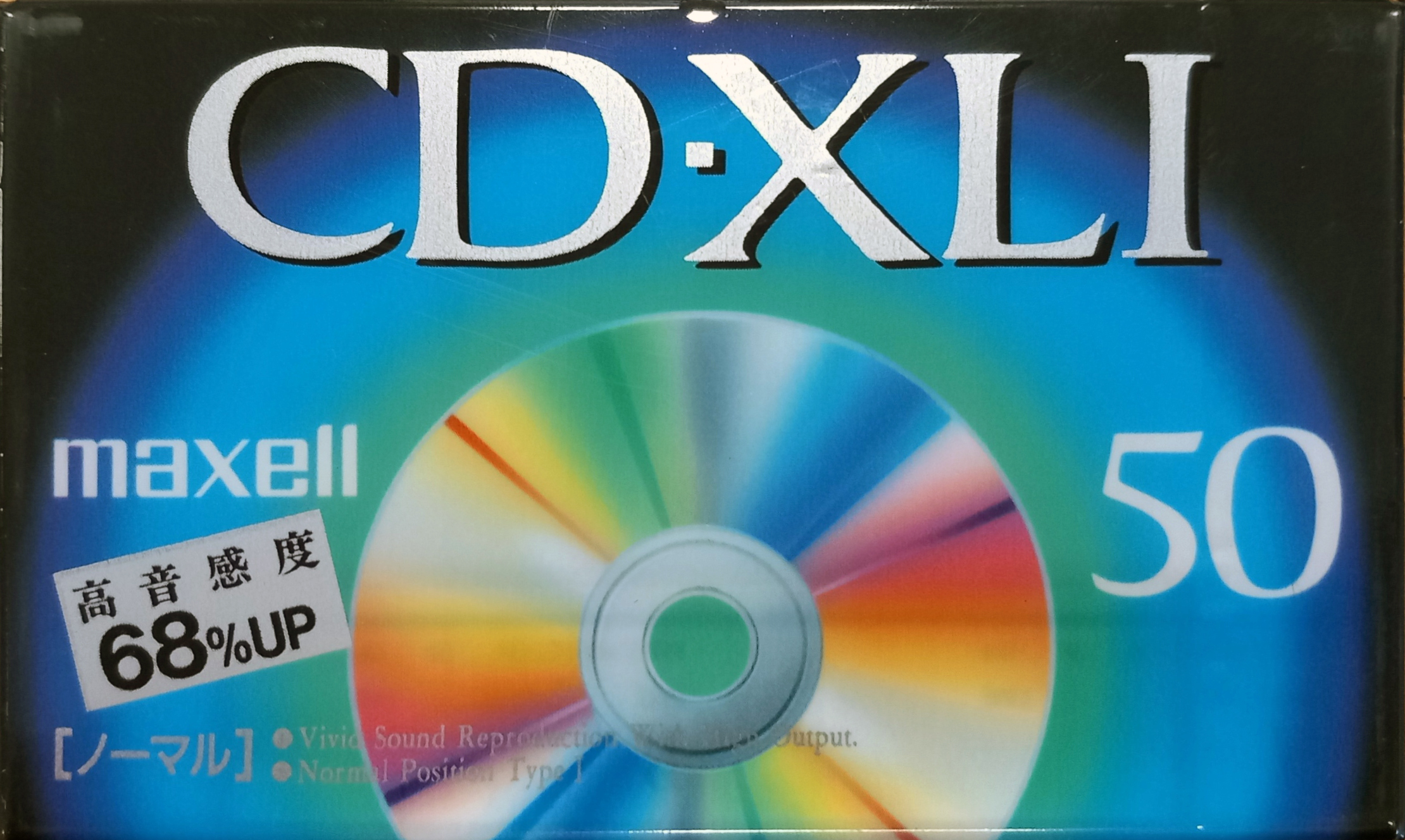 Compact Cassette Maxell CD-XL 50 "CDXL1-50" Type I Normal 1992 Japan