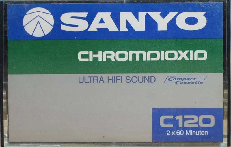 Compact Cassette Sanyo 120 Type II Chrome 1976 Europe