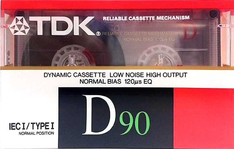 Compact Cassette TDK D 90 Type I Normal 1988 Australia, Europe