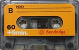 Compact Cassette Bandridge 60+5 "Car stereo Hi-Fi" Type I Normal 1973 UK