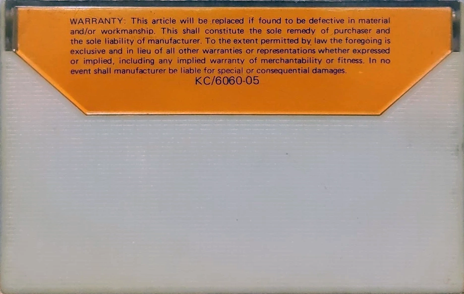 Compact Cassette Bandridge 60+5 "Car stereo Hi-Fi" Type I Normal 1973 UK