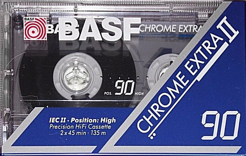 Compact Cassette BASF Chrome Extra II 90 Type II Chrome 1991 Europe