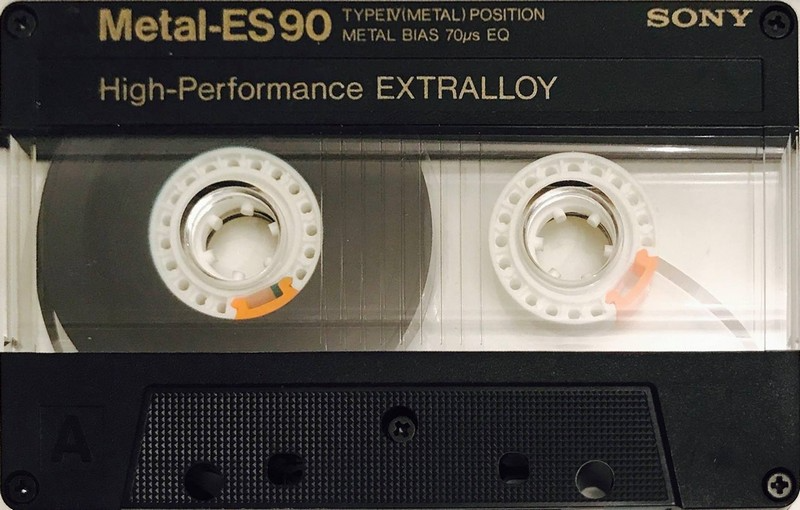 Compact Cassette Sony Metal-ES 90 Type IV Metal 1986 USA