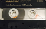 Compact Cassette Sony Metal-ES 90 Type IV Metal 1986 USA