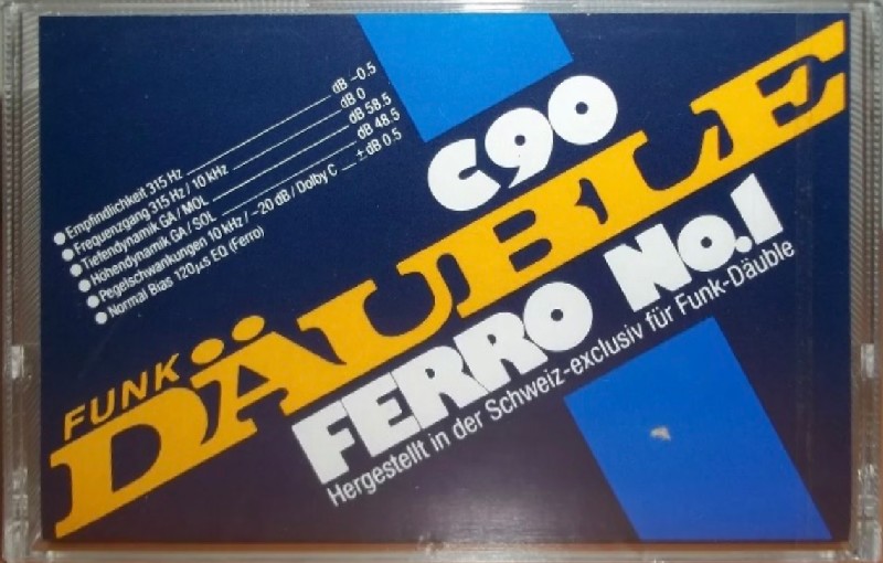 Compact Cassette Funk-Däuble 90 Type I Normal Germany