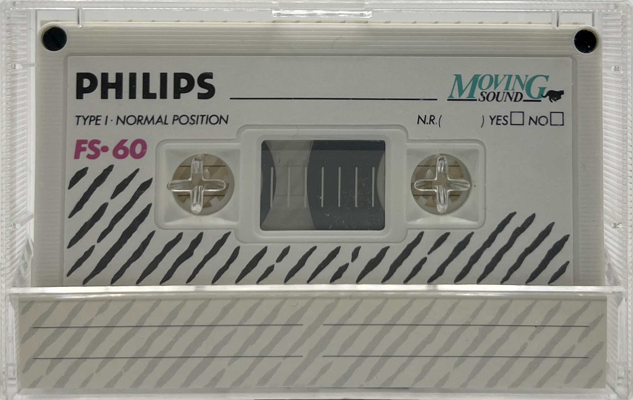Compact Cassette Philips FS 60 "Moving Sound" Type I Normal 1984 Europe