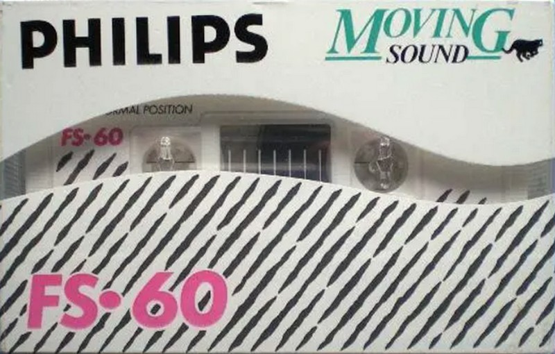 Compact Cassette Philips FS 60 "Moving Sound" Type I Normal 1984 Europe