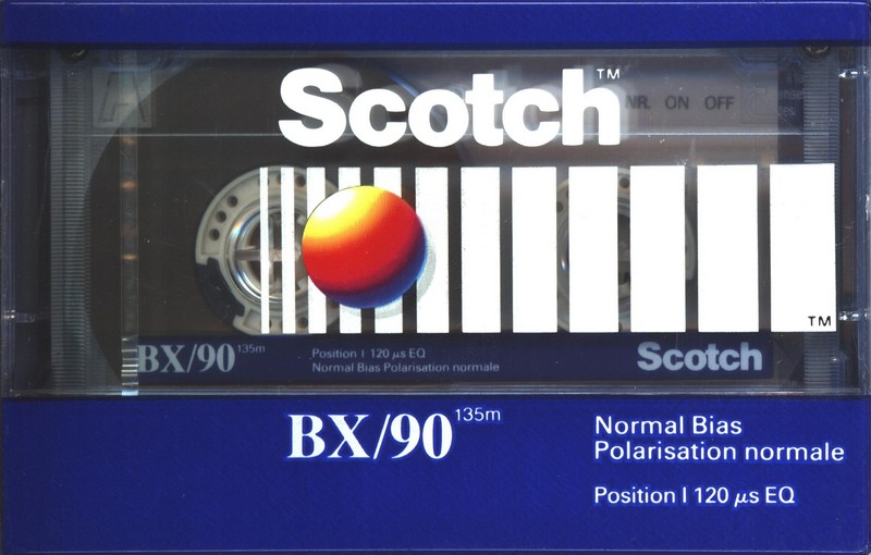Compact Cassette Scotch BX 90 Type I Normal 1990 Europe