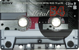Compact Cassette Sony CDix IV 54 "C-54CDX4D" Type IV Metal 1996 Japan