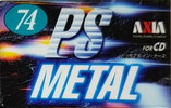 Compact Cassette AXIA PS-Metal 74 "PSMJ 74" Type IV Metal 1997 Japan