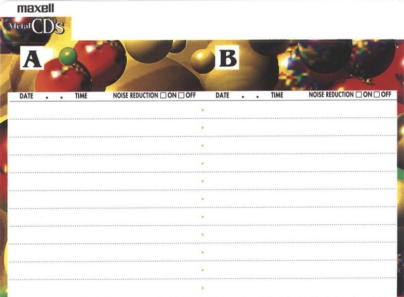 Compact Cassette Maxell Metal CD's 80 "MCDS-80G" Type IV Metal 1994 Japan