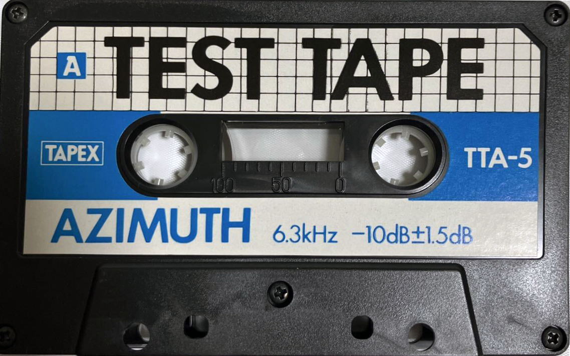 Compact Cassette Tapex TT "TTA-5 Azimuth" Test Cassette 1980 Japan