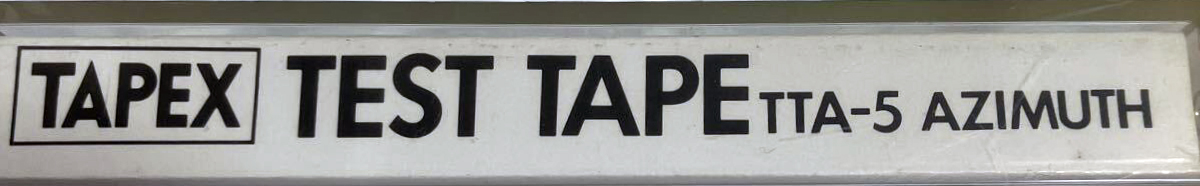 Compact Cassette Tapex TT "TTA-5 Azimuth" Test Cassette 1980 Japan