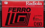 Compact Cassette Radiola Ferro 60 Type I Normal 1978 Europe