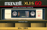 Compact Cassette Maxell XLII-S 60 Type II Chrome 1982 USA