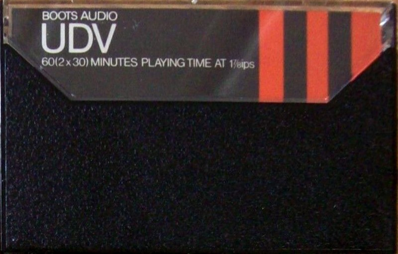 Compact Cassette Boots / Boots Audio UDV 60 Type I Normal 1980 UK