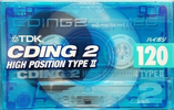 Compact Cassette TDK CDing 2 120 "CD2-120T" Type II Chrome 1999 Japan