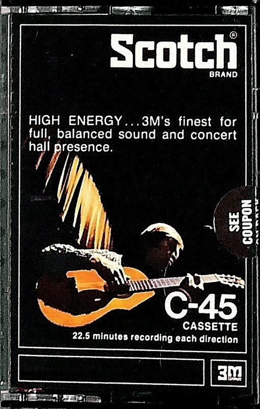 Compact Cassette Scotch High Energy 45 Type I Normal 1973 Japan
