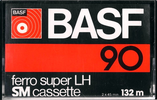 Compact Cassette BASF Ferro Super LH 90 "Small Window" Type I Normal 1977 Germany