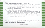 Compact Cassette Sony "C-1C" Cleaning Cassette Japan
