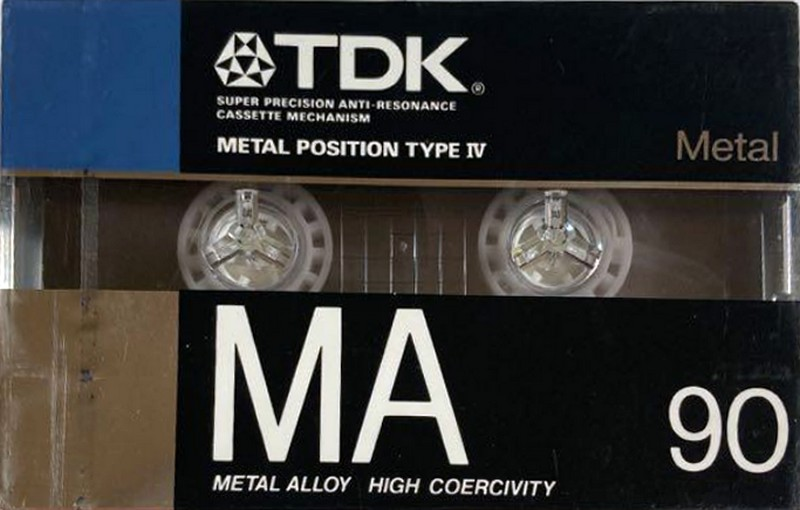 Compact Cassette TDK MA 90 "MA-90G" Type IV Metal 1987 Japan