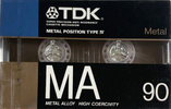 Compact Cassette TDK MA 90 "MA-90G" Type IV Metal 1987 Japan