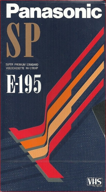 VHS, Video Home System Panasonic SP 195 "NV-E195XP" Type I Normal 1992 Europe