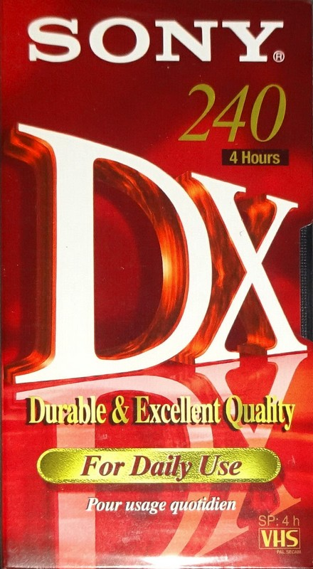 VHS, Video Home System Sony DX 240 Type I Normal Europe