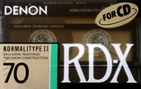 Compact Cassette Denon RD-X 70 "RD-X70P" Type I Normal 1989 Japan