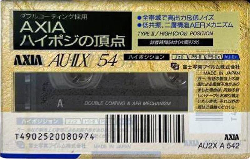 2 pack AXIA AU-IIx 54 "AU2X A 542" Type II Chrome 1992 Japan