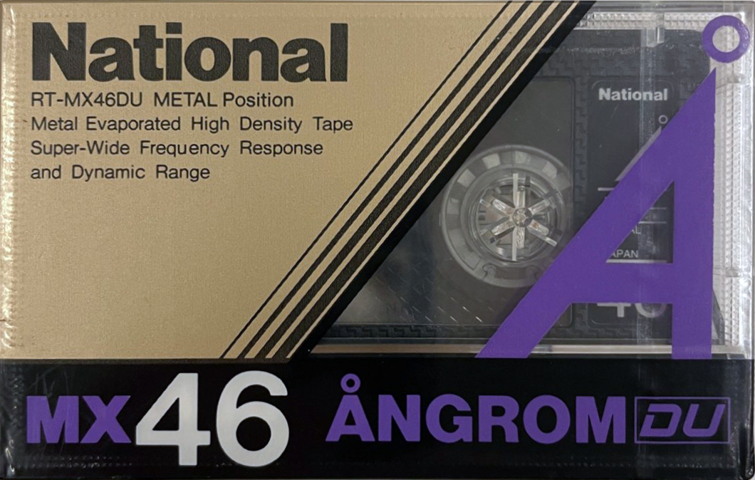 Compact Cassette National Angrom MX-DU 46 "RT-MX46DU" Type IV Metal 1986 Japan