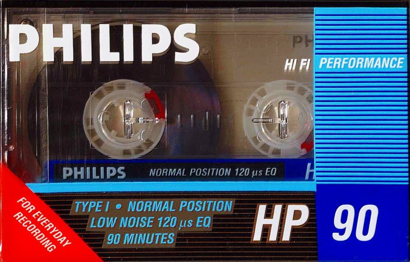 Compact Cassette Philips HP 90 Type I Normal 1987 Europe