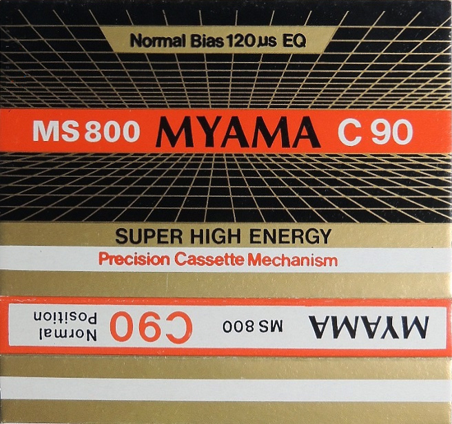 Compact Cassette Myama MS 800 90 Type I Normal Worldwide