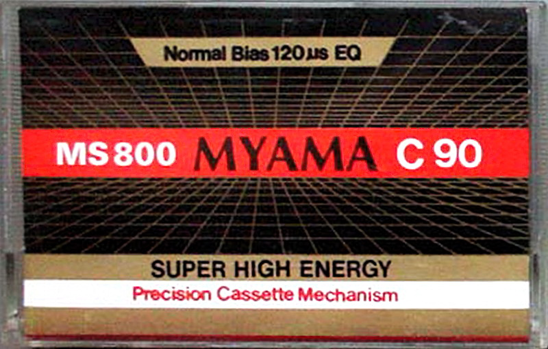 Compact Cassette Myama MS 800 90 Type I Normal Worldwide
