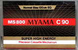 Compact Cassette Myama MS 800 90 Type I Normal Worldwide