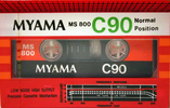 Compact Cassette Myama MS 800 90 Type I Normal Worldwide