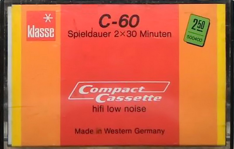 Compact Cassette Klasse 60 Type I Normal 1978 Germany