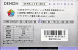 Compact Cassette Denon Lapisia 54 "VDO1-54" Type I Normal 1997 Japan