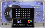 Compact Cassette Denon Lapisia 54 "VDO1-54" Type I Normal 1997 Japan