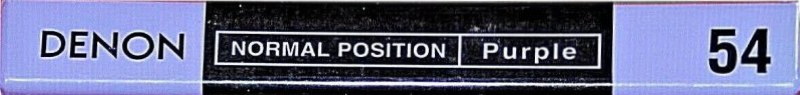 Compact Cassette Denon Lapisia 54 "VDO1-54" Type I Normal 1997 Japan