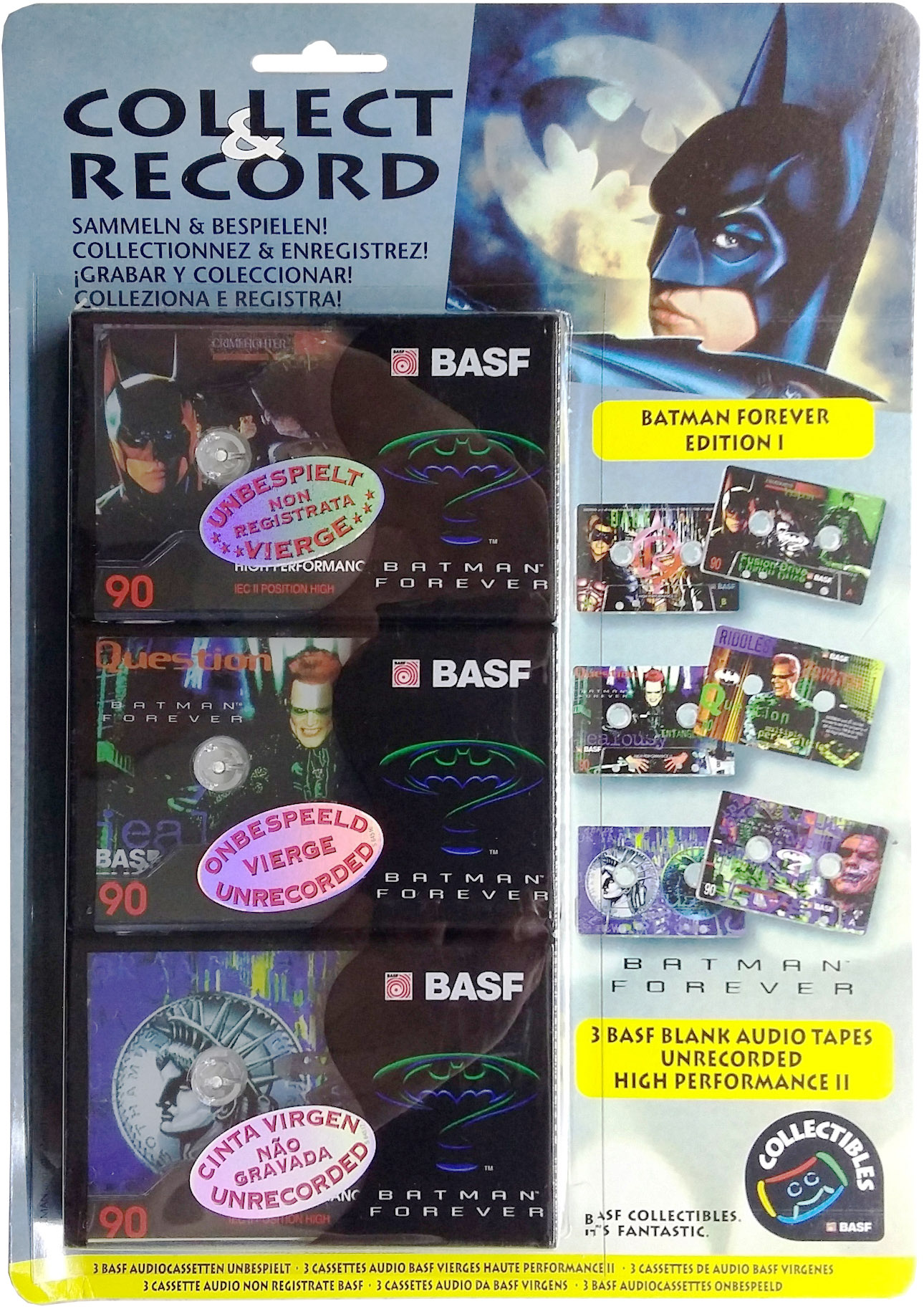 Blister BASF High Performance II 90 "Batman Forever Edition I" Type II Chrome 1996 Europe