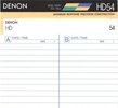 Compact Cassette Denon HD 54 "HD54M" Type II Chrome 1987 Japan
