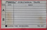 Compact Cassette Columbia TRK 120 "TRK-1201" Type I Normal 1972 Japan