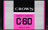 Compact Cassette Crown / Crown Radio Corporation 60 Type I Normal 1971 Japan