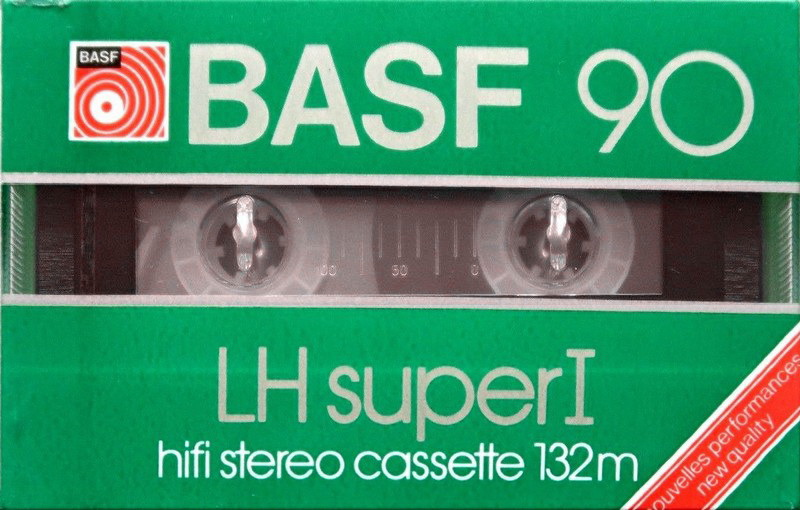 Compact Cassette BASF LH Super I 90 "LH Super I" Type I Normal 1982 Europe